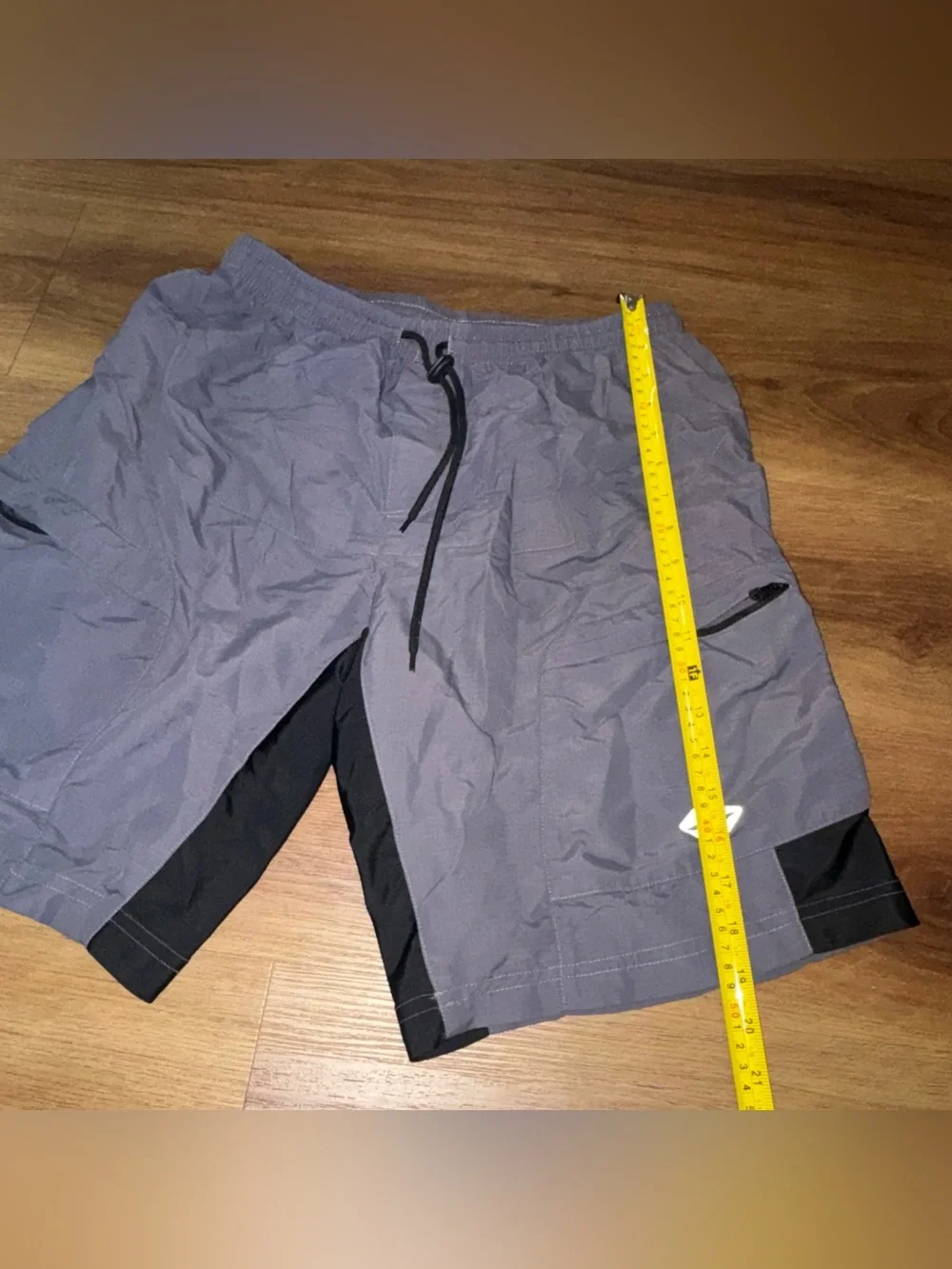 Santic Men's Large Gray/Black Mountain Biking Shorts